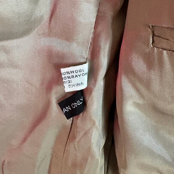 Vintage ADAM HALL Men's 44L Brown Houndstooth Wool Tweed Blazer Sports Coat NWOT - Picture 5 of 11